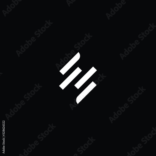 Initial based modern and minimal Logo. MW WM SM MS SW WS letter trendy fonts monogram icon symbol. Universal professional elegant luxury alphabet vector design