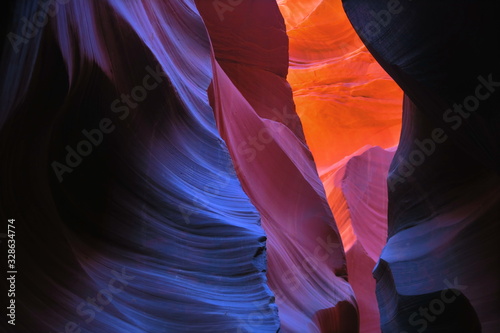 antelope canyon vivid colors