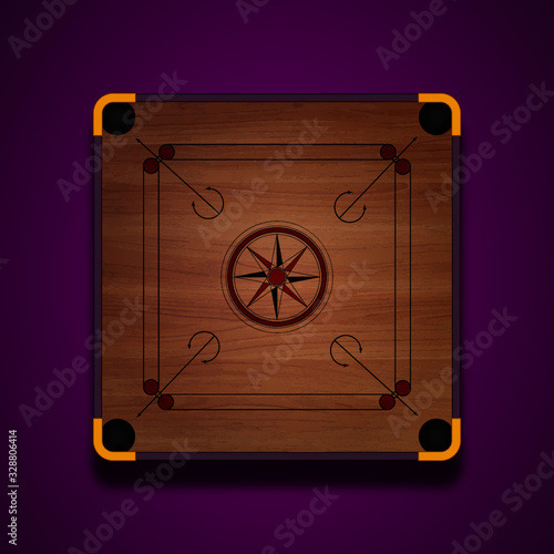 carrom board wooden | Vector elements | strategy