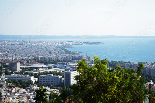 Landscape of Thesaloniki city view from above
