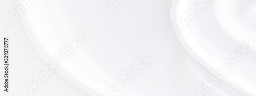 White gray satin textu e that is white silver fabric silk panorama background with beautiful soft blur pattern natural.