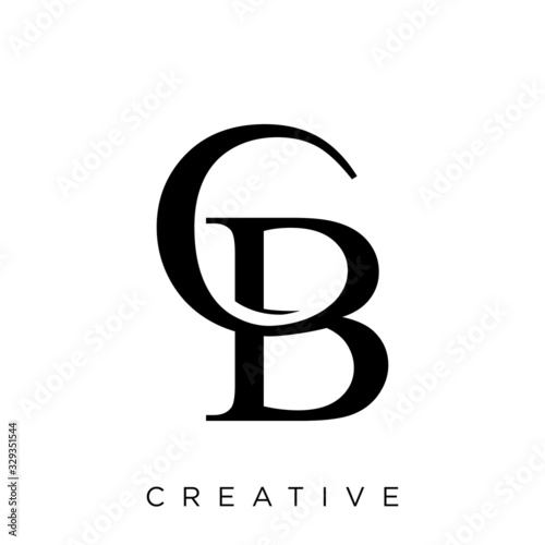 cb luxury logo design vector