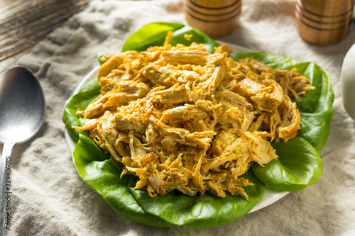 Homemade Curried Coronation Chicken with Lettuce