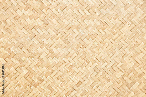 Handcraft woven bamboo pattern and texture for background 