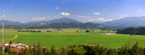 Panoramic View of Skagit valley from Burlington cross overlook