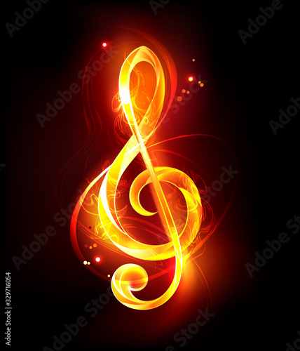 Fiery musical key