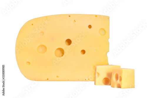 Cheese isolated on white background