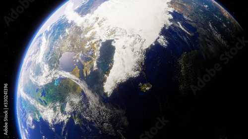 Arctic and Greenland from Space
