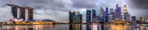 Panorama of skyline of downtown Singapore