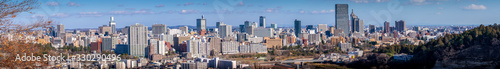 Panoramic photo of Sendai City from high angle in Daytime with bright bluesky and cloud