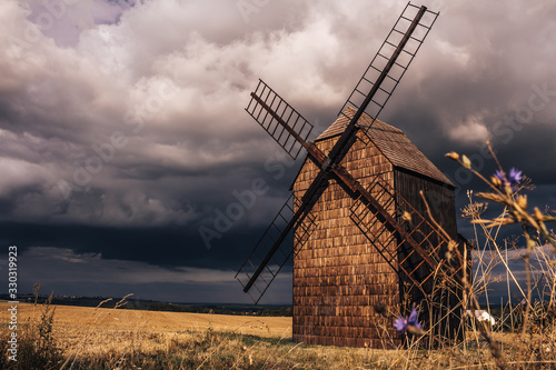 German type windmill was built in 1878 and is the last of its kind in the Bílovec region in the Czech Republic.