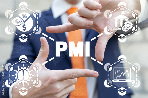 PMI Purchasing Manager Index Business Manufacturing Activity Concept. Institute for Supply Management (ISM).