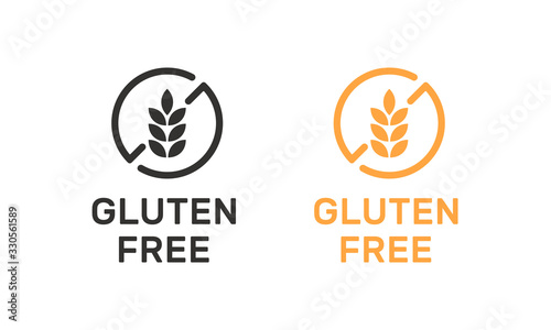 Isolated gluten free icon sign vector design.