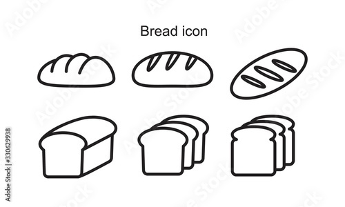 Bread Icon template black color editable. Bread Icon symbol Flat vector illustration for graphic and web design.