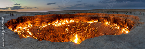 Panorama Darvaza Fire Crater