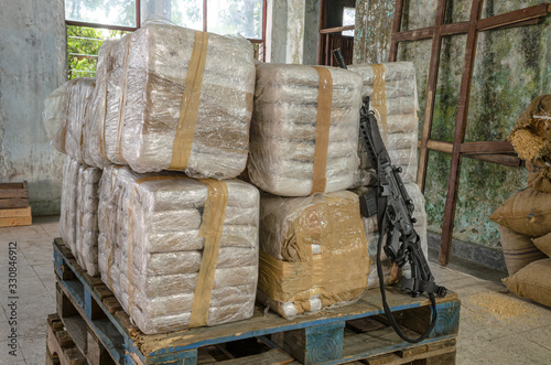 Cocaine warehouse Illegal drug production 