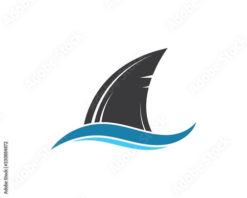 shark fin icon vector illustration