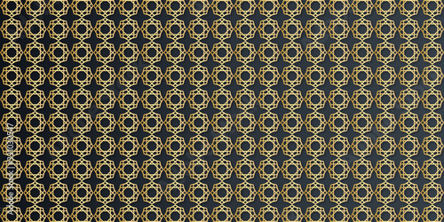 Luxury gold black arabic ramadan background. vector ornamental seamless patterns. Collection of geometric patterns in the oriental style.