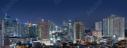 Panorama view of Manila cityscape 