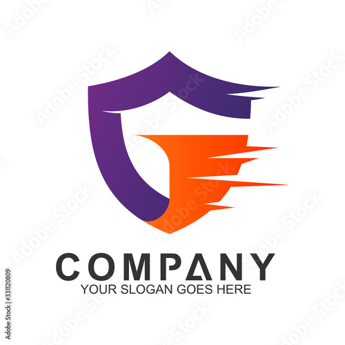 Shield Letter G Logo, Protection And Care Logo, Guardian Symbol