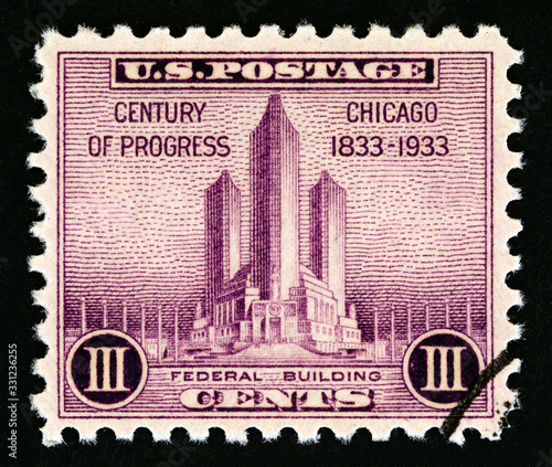 Federal building at Chicago (USA 1933)