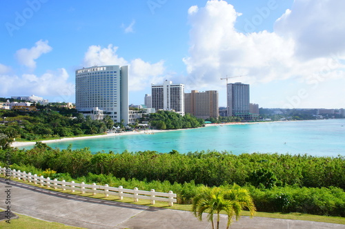 the beautiful beach in guam