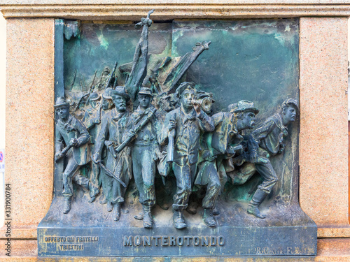 Monument to the Fallen of the Battle of Mentana, fragment