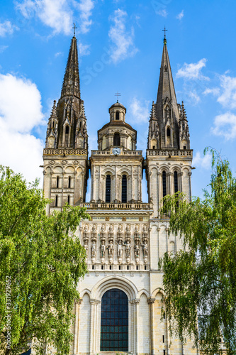 The Saint Maurice Cathedral of Angers, France