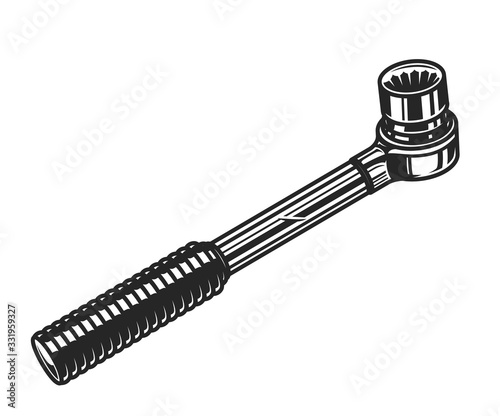 Vintage ratchet wrench concept
