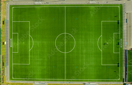 Top view from soccer field