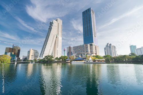 Beautiful Colombo city buildings and skyline in Sri Lanka