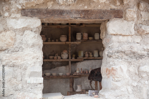 Pottery and stone from Nazareth Israel