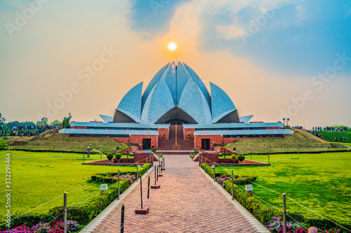 Lotus Temple in New Delhi, India