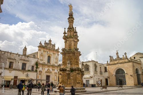 Piazza Salandra (Salandra Square) Nardò, Baroque city of Apulia. Nardò, Lecce, Puglia, Italy