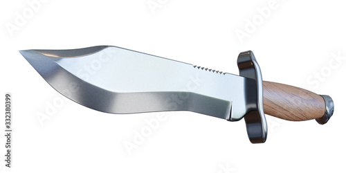 3d rendering bowie knife