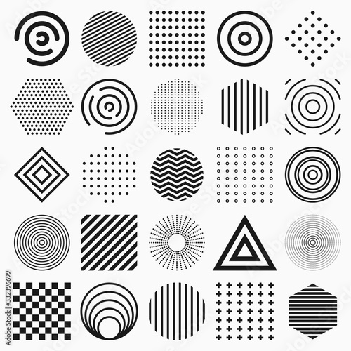 GEOMETRIC PATTERN VECTOR SET