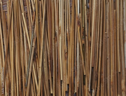 pile of sticks lined as background