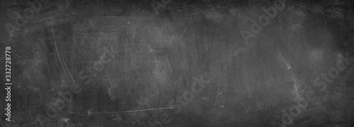 Blackboard or chalkboard textured banner background