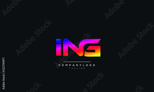 ING Letter Logo Design Template Vector