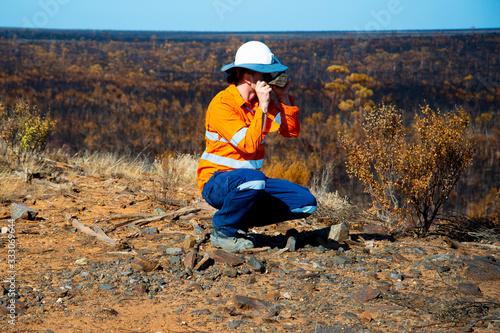 Exploration Geologist in the Field 