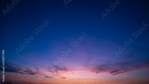 Twilight with colorful sky bcakground