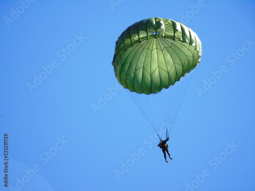  Exhibition of military paratrooper in Brazil