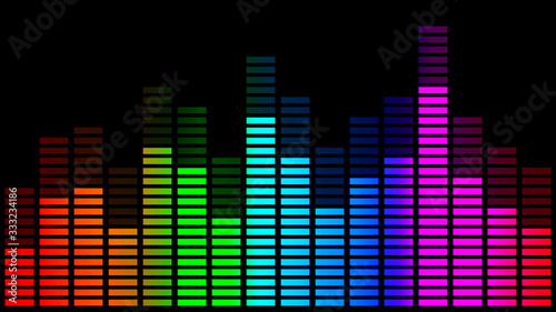 abstract background with equalizer