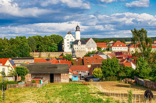 Eisfeld in Thüringen mit Eisfelder Schloss, Deutschland