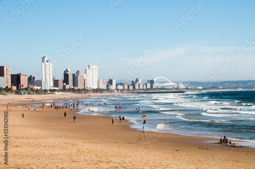 View of Durban's Golden Mile from uShaka Beach
