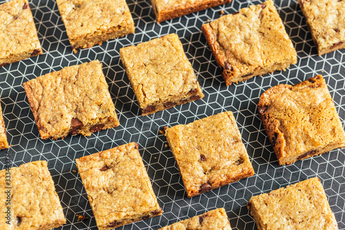 Chocolate Chip Blondie Squares