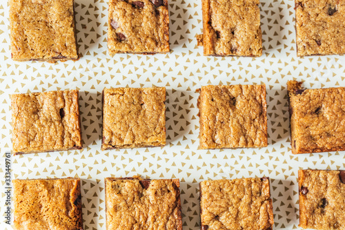 Chocolate Chip Blondie Squares