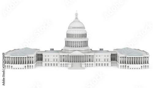 United States Capitol Building Isolated