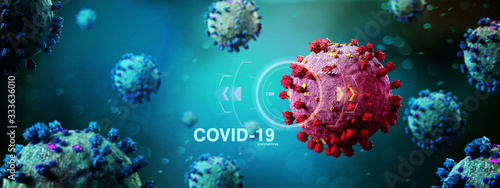 Coronavirus Covid-19 background - 3d rendering