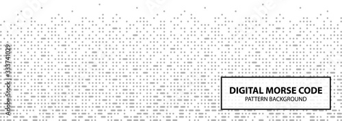 Digital Morse Code Pattern. Design and Inspiration from Morse code, Geometric drawing, suitable for digital company or product. You can use as texture, wallpaper or adapt to other artworks.